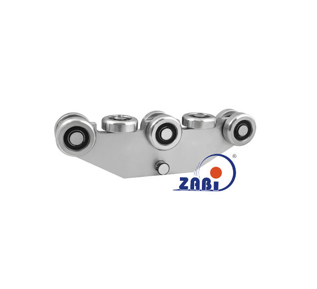 Wózki i akcesoria do bram, Wózki do bram przesuwnych, Do profili 70x70 ścianka 4mm o symbolu WG-8MM-70