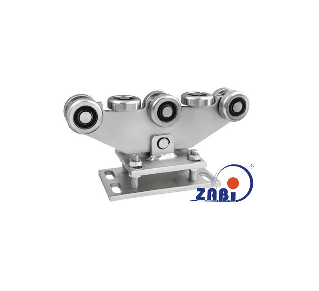 Wózki i akcesoria do bram, Wózki do bram przesuwnych, Do profili 70x70 ścianka 4mm o symbolu WR-8MM-70