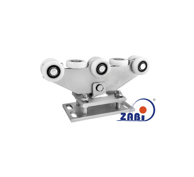 Wózki i akcesoria do bram, Wózki do bram przesuwnych, Do profili 70x70 ścianka 4mm o symbolu WR-8T-70