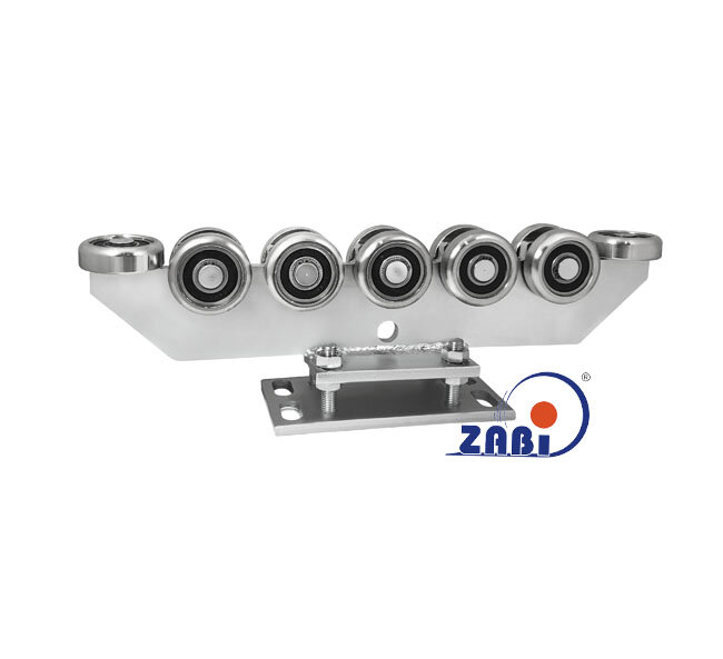 Wózki i akcesoria do bram, Wózki do bram przesuwnych, Do profili 80x80 ścianka 5mm o symbolu R-12MM-80