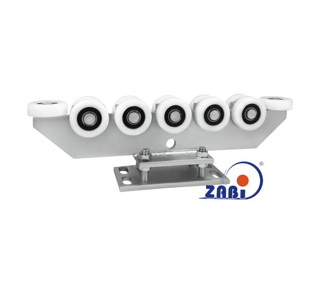 Wózki i akcesoria do bram, Wózki do bram przesuwnych, Do profili 80x80 ścianka 4mm o symbolu R-12T-80/4