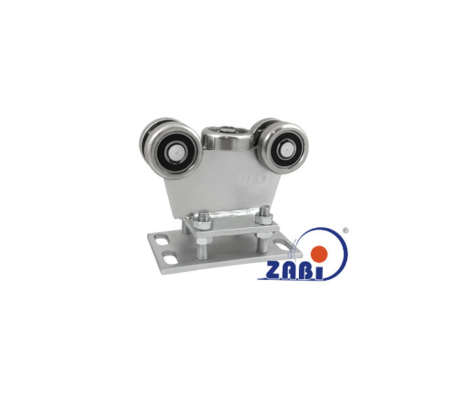 Wózki i akcesoria do bram, Wózki do bram przesuwnych, Do profili 80x80 ścianka 5mm o symbolu R-5MM-80M