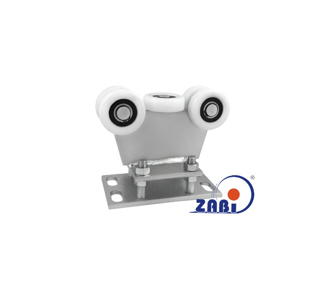 Wózki i akcesoria do bram, Wózki do bram przesuwnych, Do profili 80x80 ścianka 4mm o symbolu R-5T-80M/4