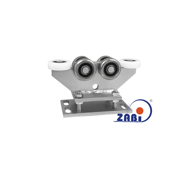 Wózki i akcesoria do bram, Wózki do bram przesuwnych, Do profili 80x80 ścianka 4mm o symbolu R-6M-80/4