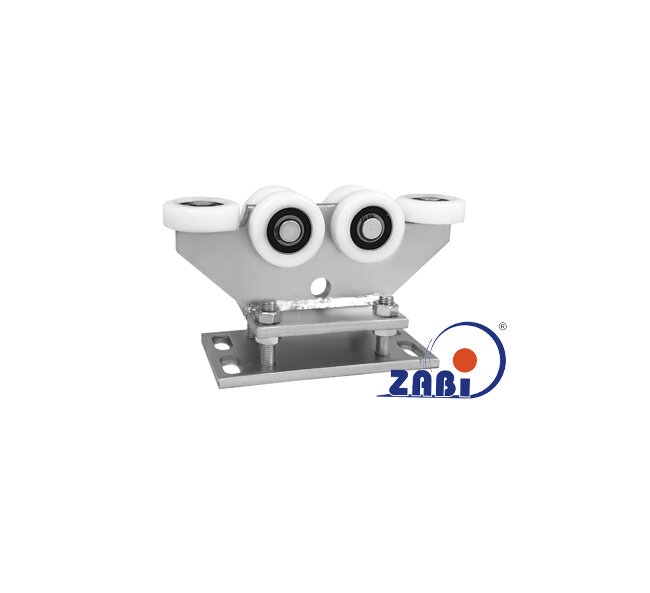 Wózki i akcesoria do bram, Wózki do bram przesuwnych, Do profili 80x80 ścianka 5mm o symbolu R-6T-80