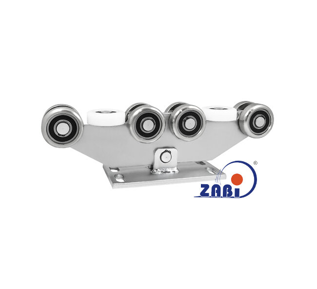 Wózki i akcesoria do bram, Wózki do bram przesuwnych, Do profili 80x80 ścianka 4mm o symbolu W-10M-80/4