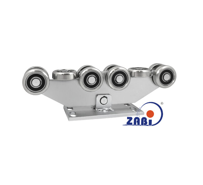 Wózki i akcesoria do bram, Wózki do bram przesuwnych, Do profili 80x80 ścianka 4mm o symbolu W-10MM-80/4