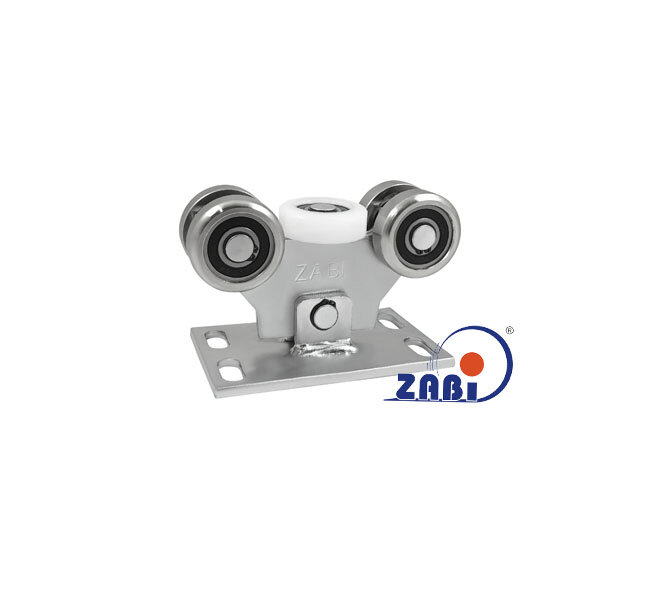 Wózki i akcesoria do bram, Wózki do bram przesuwnych, Do profili 80x80 ścianka 5mm o symbolu W-5M-80M