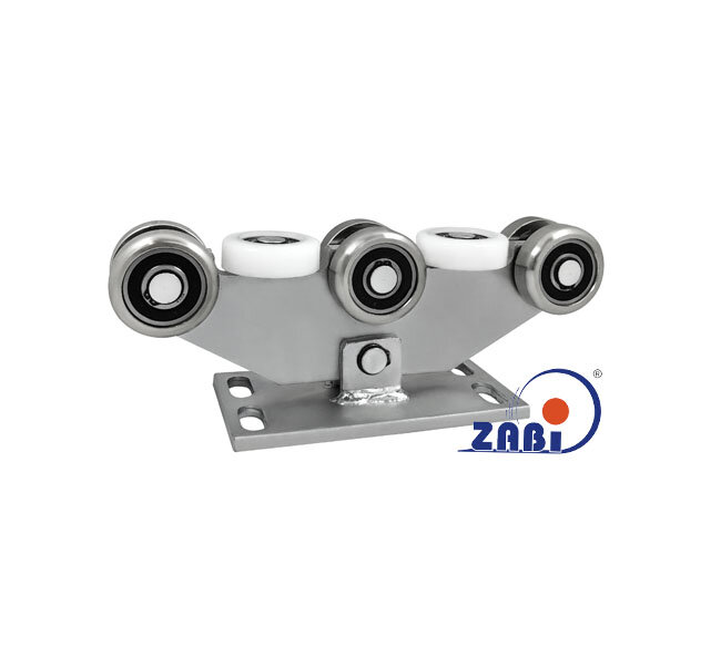 Wózki i akcesoria do bram, Wózki do bram przesuwnych, Do profili 80x80 ścianka 5mm o symbolu W-8M-80