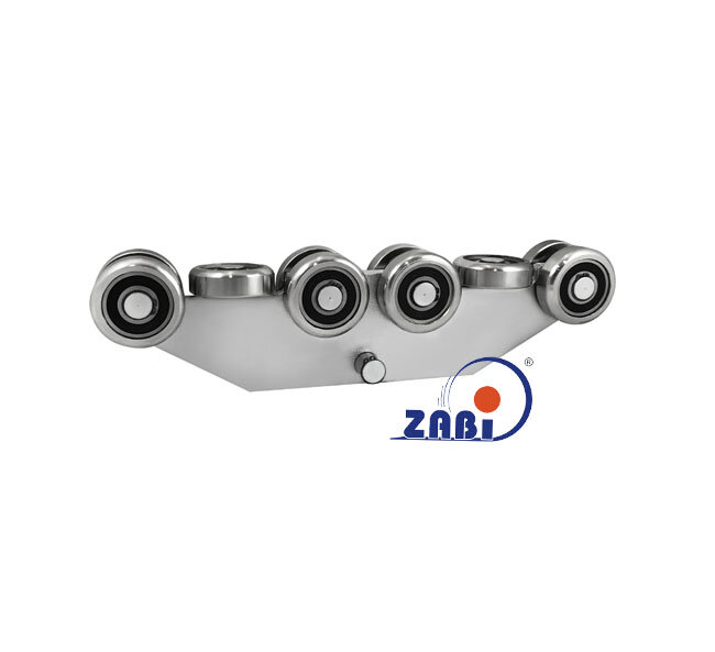 Wózki i akcesoria do bram, Wózki do bram przesuwnych, Do profili 80x80 ścianka 4mm o symbolu WG-10MM-80/4