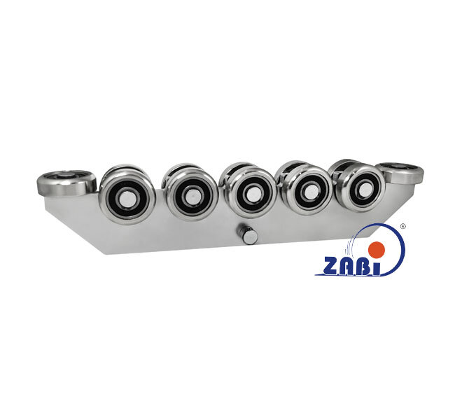 Wózki i akcesoria do bram, Wózki do bram przesuwnych, Do profili 80x80 ścianka 5mm o symbolu WG-12MM-80