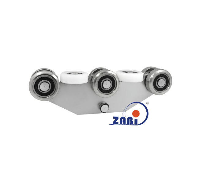 Wózki i akcesoria do bram, Wózki do bram przesuwnych, Do profili 80x80 ścianka 4mm o symbolu WG-8M-80/4