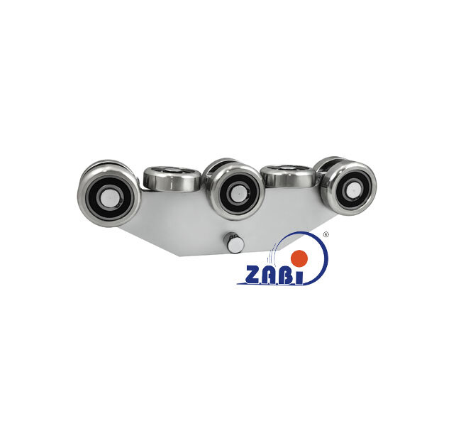 Wózki i akcesoria do bram, Wózki do bram przesuwnych, Do profili 80x80 ścianka 4mm o symbolu WG-8MM-80/4