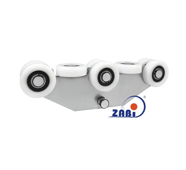 Wózki i akcesoria do bram, Wózki do bram przesuwnych, Do profili 80x80 ścianka 4mm o symbolu WG-8T-80/4