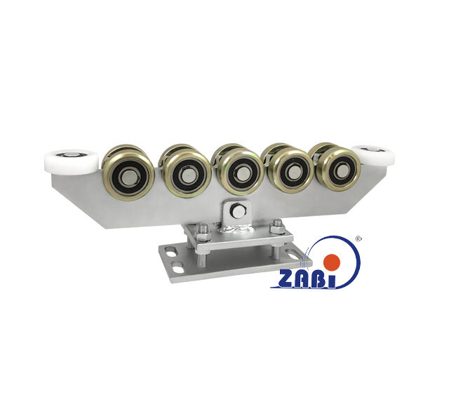 Wózki i akcesoria do bram, Wózki do bram przesuwnych, Do profili 80x80 ścianka 5mm o symbolu WR-12M-80