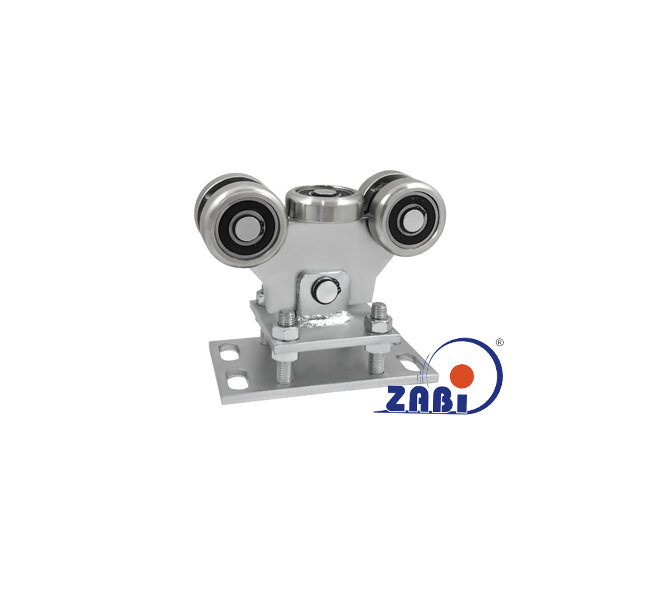 Wózki i akcesoria do bram, Wózki do bram przesuwnych, Do profili 80x80 ścianka 4mm o symbolu WR-5MM-80M/4