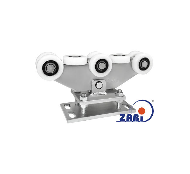 Wózki i akcesoria do bram, Wózki do bram przesuwnych, Do profili 80x80 ścianka 4mm o symbolu WR-8T-80/4