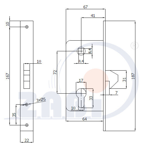 Ролики для откатных ворот, Аксессуары для врот, с обозначением ZAMEK-M